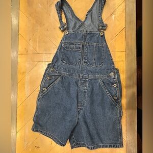 Old Navy Women's Size Small Shortalls Denim Overall Shorts